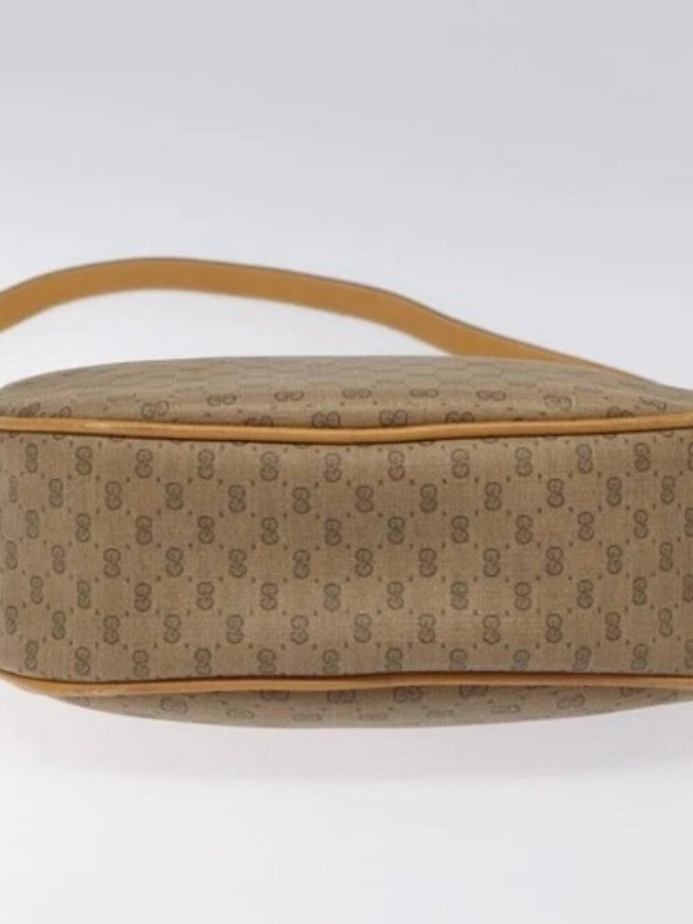 GUCCI Micro GG Supreme Web Sherry Line Bag PVC Brown 001 115 0918 Auth BA352 - Picture 5 of 16